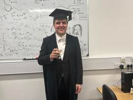Joe in his academic dress